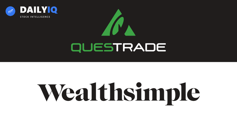 Questrade vs Wealthsimple comparison graphic