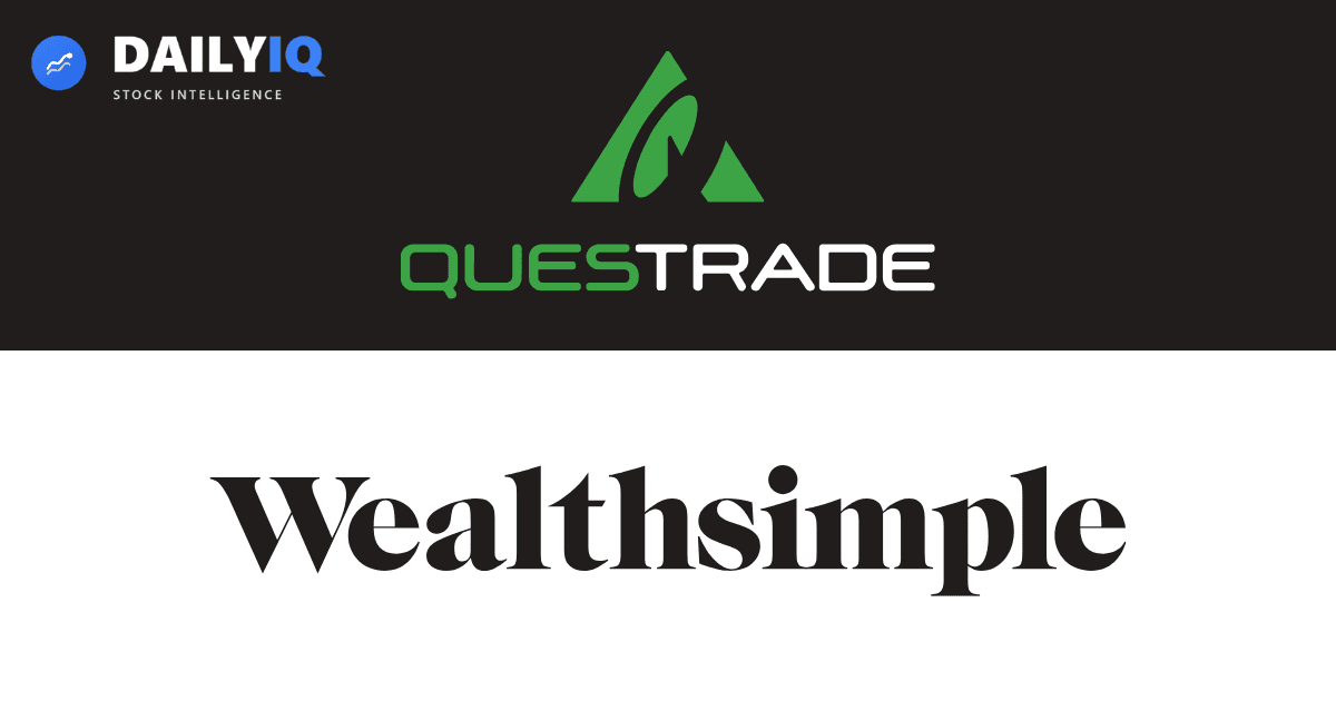 Questrade vs Wealthsimple comparison graphic